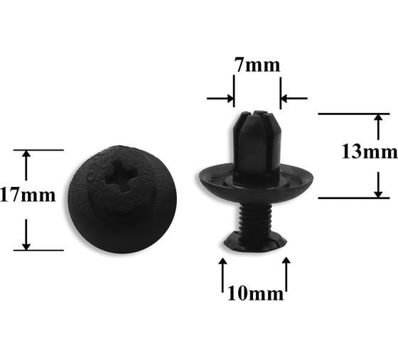 Автокрепеж Chrysler/Hyundai/Kia/Mitsubishi/Toyota 10 шт M253964, 904670703001, MB253964 КрепАвто 0215 1