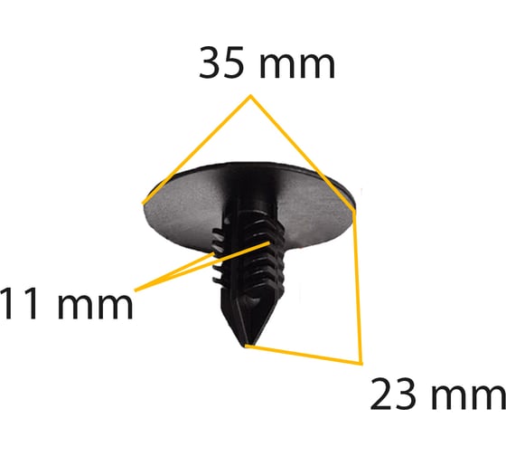 Автокрепеж для Renault 10 шт 7703077435 КрепАвто 1555