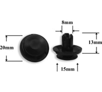 Автокрепеж Acura/Honda/Hyundai/Kia/Mitsubishi 10 шт 11519949, 91512SX0003, MU000319 КрепАвто 0151