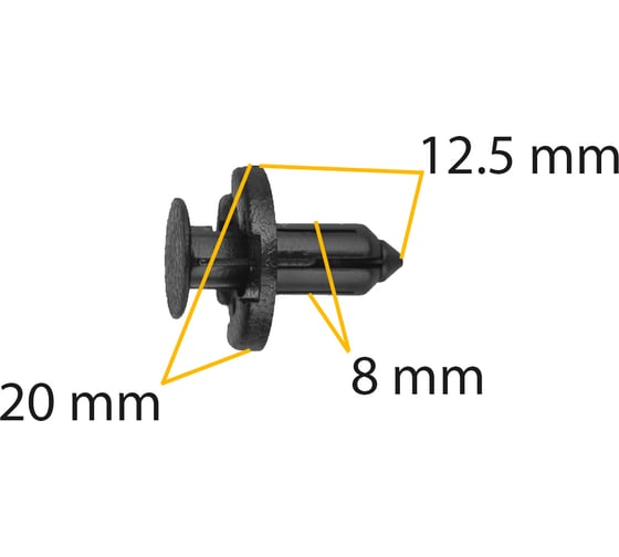 Автокрепеж для Infiniti/Nissan 10 шт 11296AG000, HQ11296AG000 КрепАвто 0913