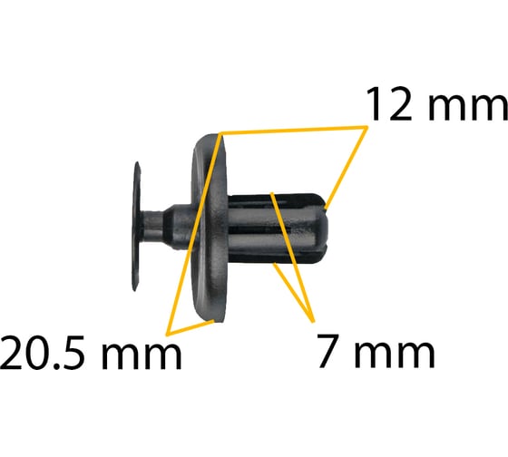 Автокрепеж для Hyundai/Kia/Toyota 10 шт 9046707201, HQ9046707201 КрепАвто 0917