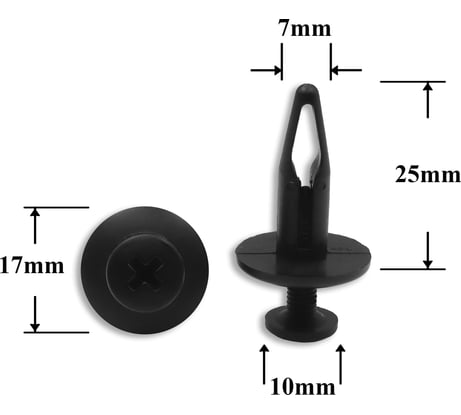 Автокрепеж для Chrysler/Ford/GM 10 шт RYQ500070, 20452072, 20664092, N804570S КрепАвто 0380