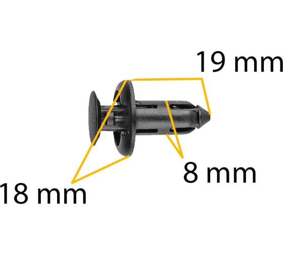 Автокрепеж для Acura/Honda 10 шт 90505SX0003, BE1862, YL1186, 91505SM4003 КрепАвто 0811