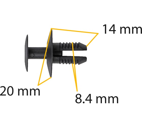 Автокрепеж BMW/Mercedes/Mitsubishi/Volvo 10 шт 51470390017, 51471911992, 2019900292, M820141 КрепАвто 1273