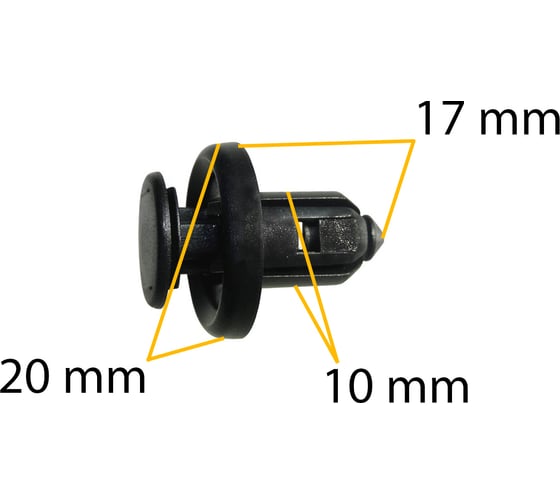 Автокрепеж для Acura/Honda 10 шт 91506S9A003, 91505S9A003, P370107 КрепАвто 0966