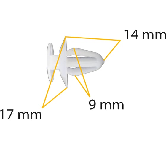 Автокрепеж для GM Opel 10 шт 2345957, 90321122 КрепАвто 0878