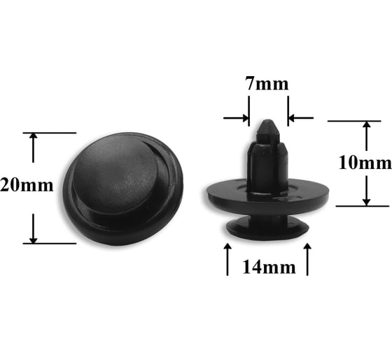 Автокрепеж для Honda/Lexus/Toyota 10 шт MU000262, 9046707166 КрепАвто 0406