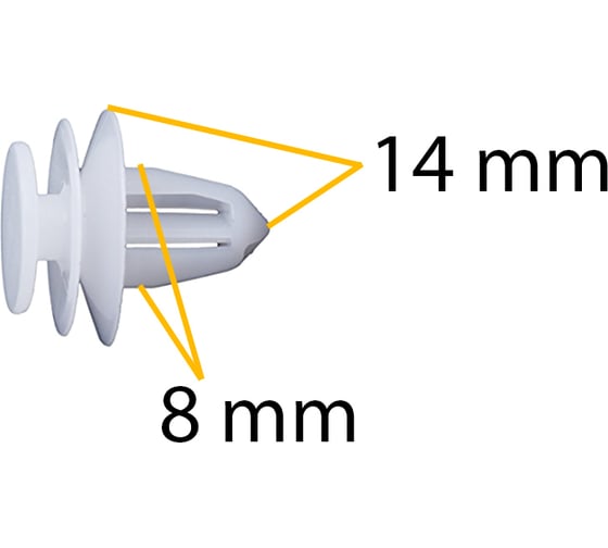 Автокрепеж для Infiniti/Nissan 10 шт 155309791 КрепАвто 1690
