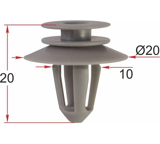 Клипса 10 шт AVERS A0089880978-10 1