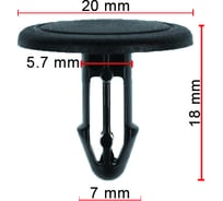 Крепеж 10 шт AVERS 91501SNA003-10