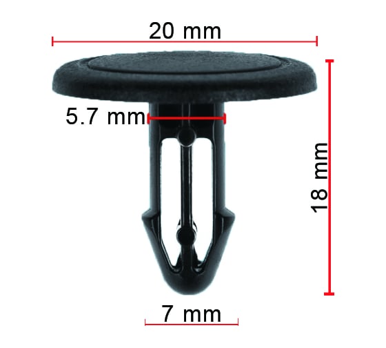 Крепеж 10 шт AVERS 91501SNA003-10