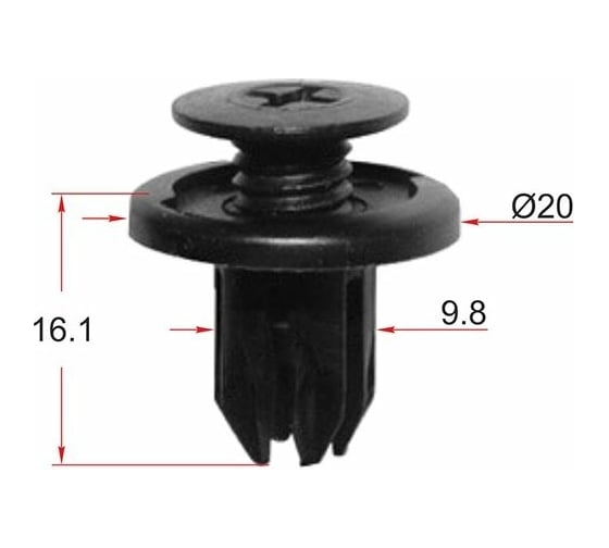 Крепеж 10 шт AVERS 91503SP0003-10 1