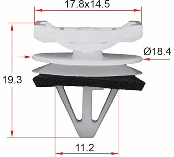 Крепеж 10 шт AVERS KD4551W24-10 1