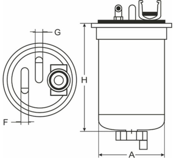 Фильтр топливный SCT ST490