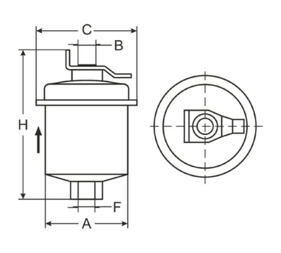 Фильтр топливный SCT ST346