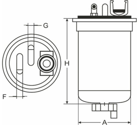 Фильтр топливный SCT ST325