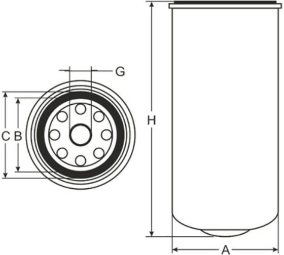 Фильтр топливный SCT ST6007