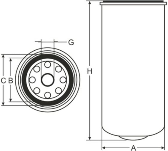 Фильтр топливный SCT ST6016