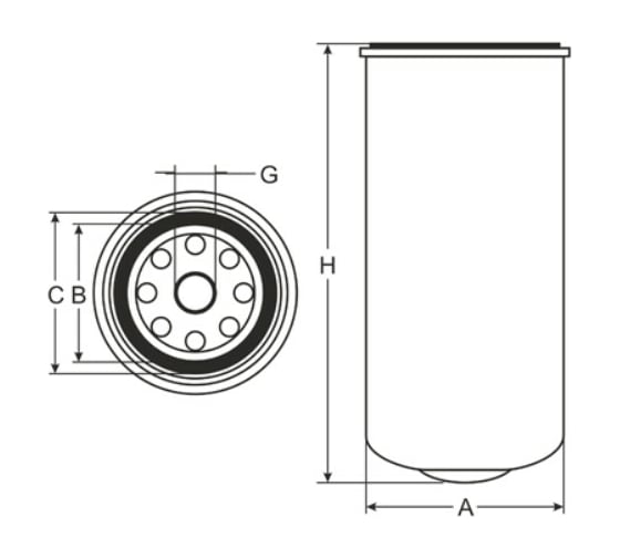 Фильтр топливный SCT ST6039