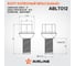 Болт колесный AIRLINE M12x1.5x26x51, сфера R12, кл.17, дакромет для а/м VW/Audi (20 шт) ABLT012 6
