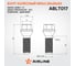 Болт колесный AIRLINE M12x1.25x25x53, конус, кл.17, дакромет для а/м Peugeot/Citroen (20 шт) ABLT017 2
