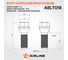 Болт колесный AIRLINE M14x1.5x35x55, конус, кл.17, черный электрофорез для а/м BMW (20 шт) ABLT018 2