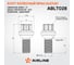 Болт колесный AIRLINE M14x1.5x27x51, сфера R14, spline, дакромет для а/м Mercedes (20 шт) ABLT028 2