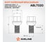 Болт колесный AIRLINE M12x1.5x20x42, сфера R12, кл.17, дакромет для а/м Mercedes (20 шт) ABLT020 6