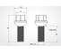 Болт колесный AIRLINE M14x1.5x33x58, сфера R14, кл.19, черный электрофорез для а/м VW/Mercedes (20 шт) ABLT016 1
