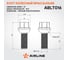 Болт колесный AIRLINE M14x1.5x33x58, сфера R14, кл.19, черный электрофорез для а/м VW/Mercedes (20 шт) ABLT016 2