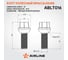 Болт колесный AIRLINE M14x1.5x33x58, сфера R14, кл.19, черный электрофорез для а/м VW/Mercedes (20 шт) ABLT016 6