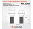 Болт колесный AIRLINE M14x1.25x28x47, конус, кл.17, черный электрофорез для а/м BMW (20 шт) ABLT006 2