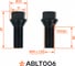Болт колесный AIRLINE M14x1.25x28x47, конус, кл.17, черный электрофорез для а/м BMW (20 шт) ABLT006 5