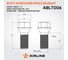 Болт колесный AIRLINE M14x1.25x28x47, конус, кл.17, черный электрофорез для а/м BMW (20 шт) ABLT006 6