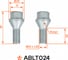 Болт колесный AIRLINE M12x1.25x22x47, конус, кл.17, дакромет для а/м Лада/Fiat (20 шт) ABLT024 5