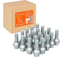Болт колесный AIRLINE M14x1.5x30x61, конус подвижный, кл.19, дакромет для а/м Volvo (20 шт) ABLT022