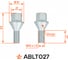 Болт колесный AIRLINE M14x1.5x27x63, конус, кл.21, дакромет для а/м Peugeot/Citroen (20 шт) ABLT027 5