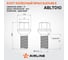 Болт колесный AIRLINE M14x1.5x27x48.5, сфера R14, кл.17, дакромет для а/м Mercedes/Infiniti (20 шт) ABLT010 2