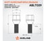 Болт колесный AIRLINE M12x1.25x26x52, конус, кл.19, дакромет для а/м Peugeot/Citroen (20 шт) ABLT029 6