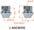 Гайка колесная AIRLINE M12x1.5x28.5, конус подвижный, кл.19, закрытая, хром для а/м Ford (20 шт) ASCR010 5