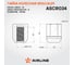 Гайка колесная AIRLINE M12x1.5x29, конус, кл.19, закрытая, хром для а/м Chevrolet (20 шт) ASCR034 6