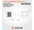 Гайка колесная AIRLINE M12x1.5x16, конус, кл.19, открытая, дакромет для а/м Ford/Volvo (20 шт) ASCR006 2