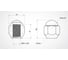 Гайка колесная AIRLINE M12x1.25x28, конус, кл.21, закрытая, хром для а/м Nissan/KIA (20 шт) ASCR027 1
