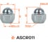 Гайка колесная AIRLINE M12x1.5x25, конус, кл.21, закрытая, хром для а/м Mazda/Hyundai/KIA (20 шт) ASCR011 5