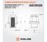 Гайка колесная AIRLINE M12x1.25x37, несъемная шайба, кл.21, закрытая, хром для а/м Nissan/Infiniti (20 шт) ASCR025 2