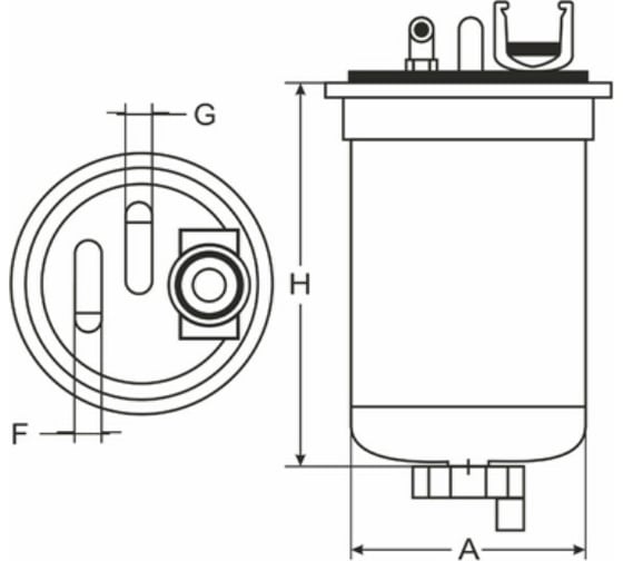 Фильтр топливный SCT ST6164