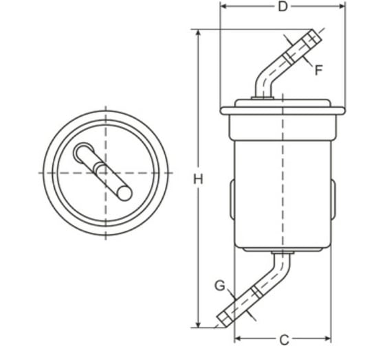 Фильтр топливный SCT ST767
