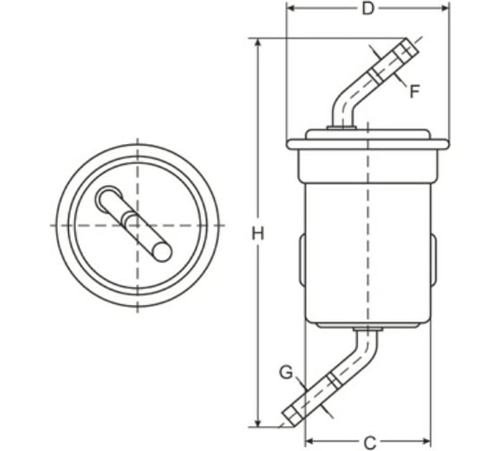 Фильтр топливный SCT ST6148