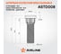 Шпилька колесная AIRLINE M12x1.5x33x46.5, d посадки 14.5, дакромет для а/м Toyota/Lexus (20 шт) ASTD008 6