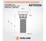 Шпилька колесная AIRLINE M12x1.5x27x42.5, d посадки 14.4, дакромет для а/м Toyota/Mitsubishi (20 шт) ASTD006 2